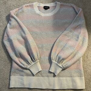 Summersalt Pastel Striped Crewneck Sweater